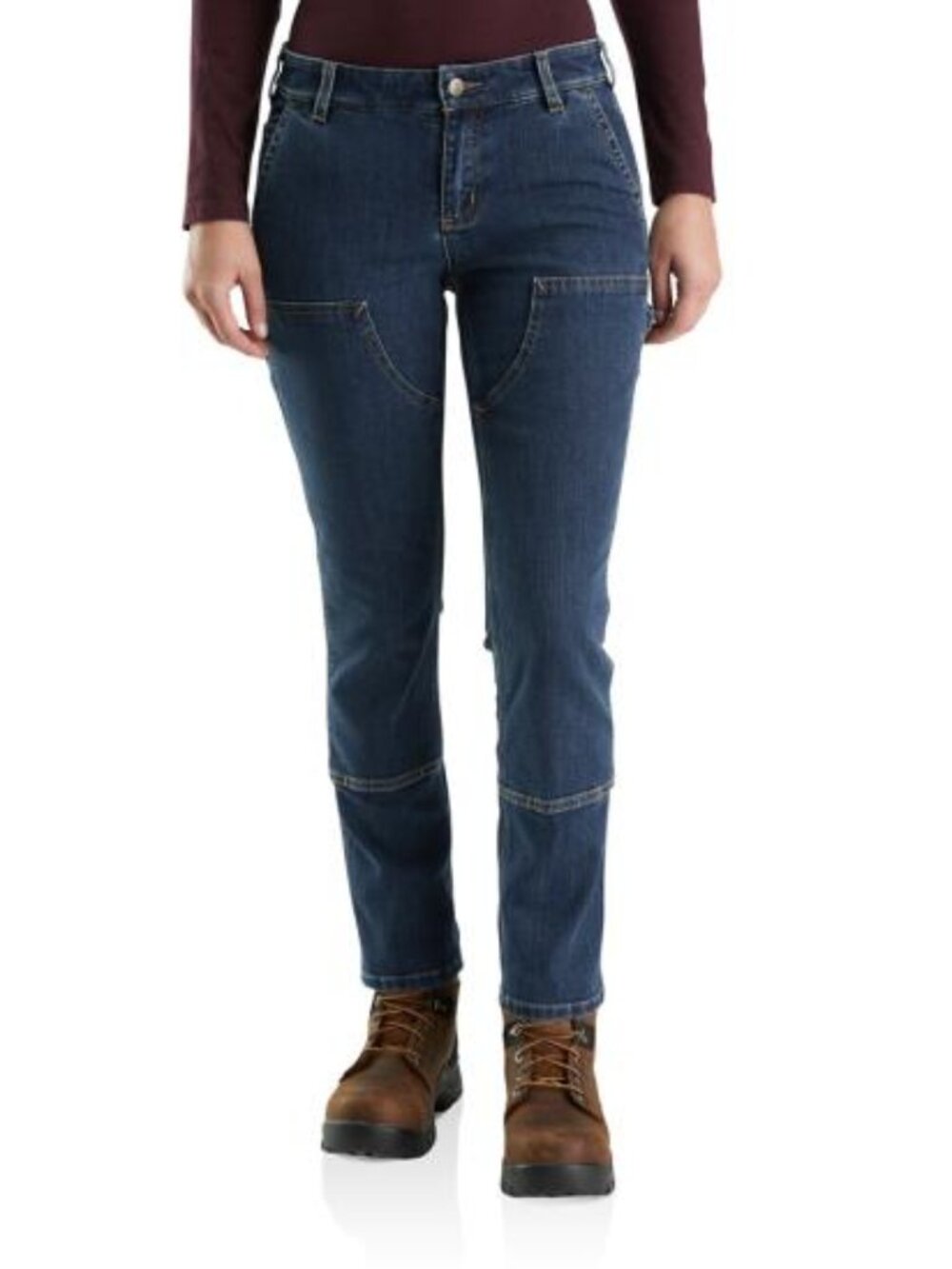 CARHARTT Rugged Flex® Double Front Jeans Straight Leg (Size 8)